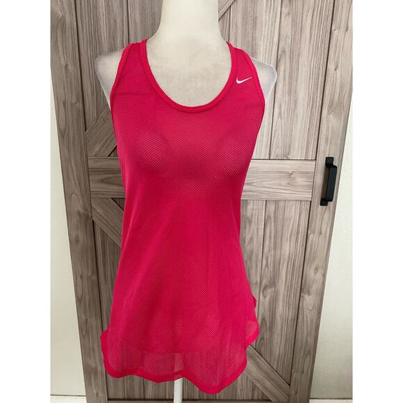 Nike Women’s small pink mesh tank - Picture 1 of 6